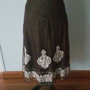 Nygard  Brown Skirt Size 8 Petite